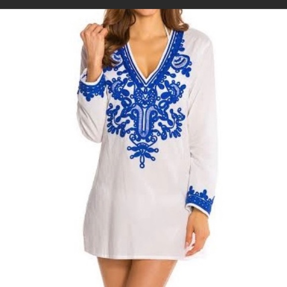 La Blanca Bali Garden Beach Pool Coverup Medium - Picture 8 of 8